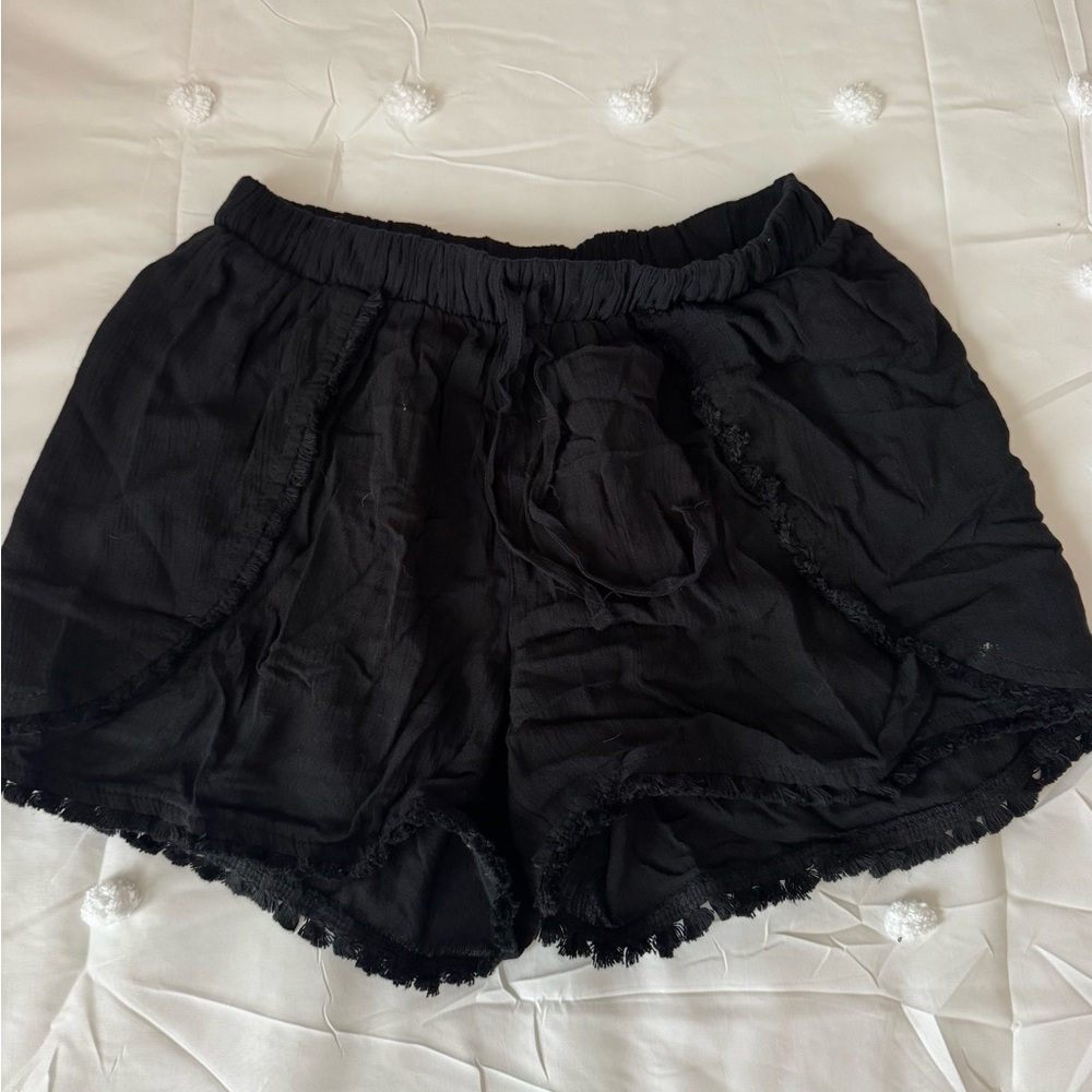 Mossimo Supply Co. Black Elastic Waist Shorts